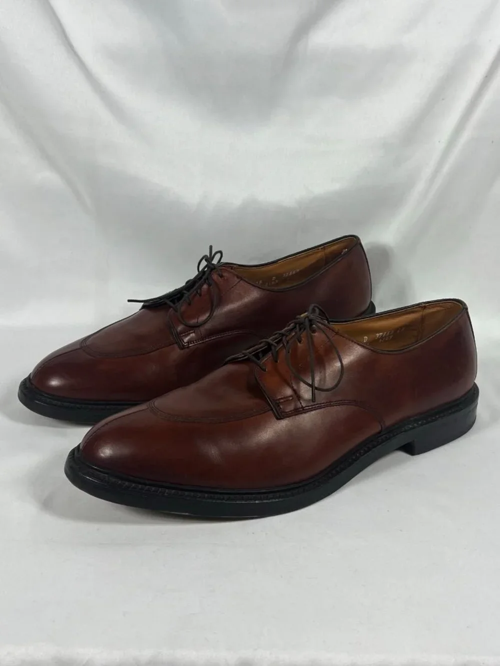 Allen Edmonds Derby Dress Shoes Mens Walton Leather Split Toe Brown Size 15 D